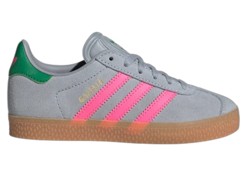 adidas Gazelle Halo Silver Lucid Pink Green (PS)