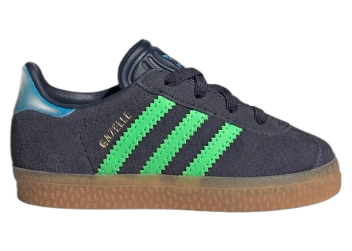 adidas Gazelle Comfort Closure Shadow Navy Screaming Green (TD)