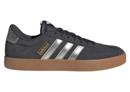 adidas VL Court 3.0 Carbon Silver Metallic Gold (Women's)
