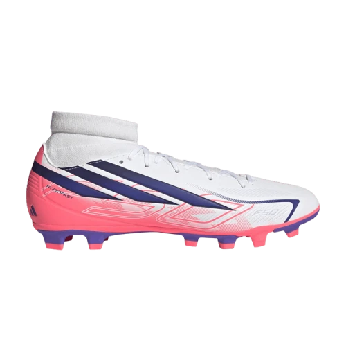 adidas F50 Hyperfast Club Mid FG/MG 'Cloud White Solar Turbo'