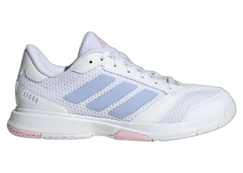 adidas Ligra 8 Indoor Cloud White Violet Tone Clear Pink (Women's)