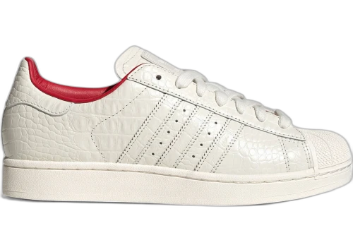 adidas Superstar II Croc Core White Better Scarlet