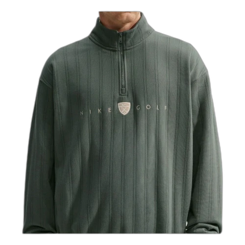 Nike Fairway Fresh Therma-FIT Oversized 1 2-Zip Golf T-Shirt 'Camo Green Limestone'