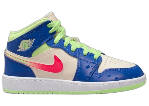 Jordan 1 Mid SE Game Royal Barely Volt Infrared (GS)