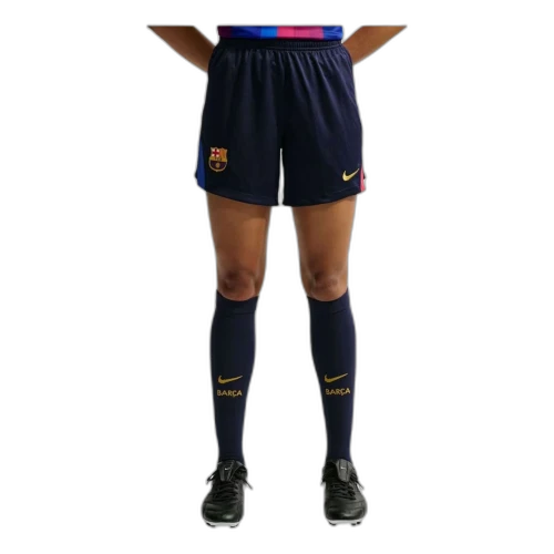 Nike x F.C. Barcelona 2026/27 Stadium Home Dri-FIT Replica Shorts 'Blackened Blue Cardinal Red Mineral Yellow' (Women's)