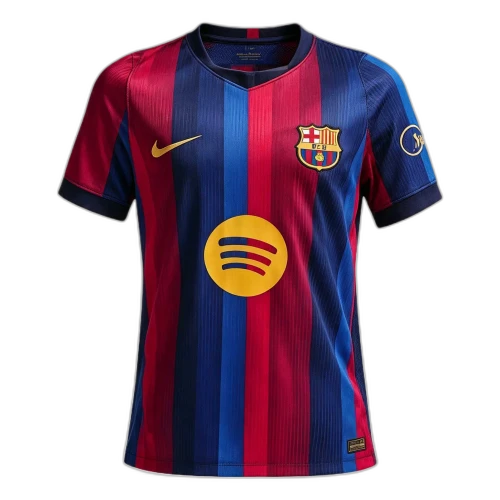 (GS) Nike x F.C. Barcelona 2026/27 Stadium Home Dri-FIT Replica T-Shirt 'Deep Garnet Blue Void Mineral Yellow'