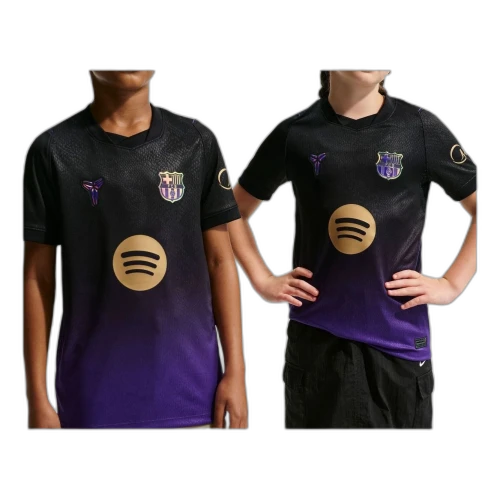 (GS) Nike Kobe x F.C. Barcelona 2026/27 Stadium Away Dri-FIT Replica T-Shirt 'Field Purple Black Metallic Gold'