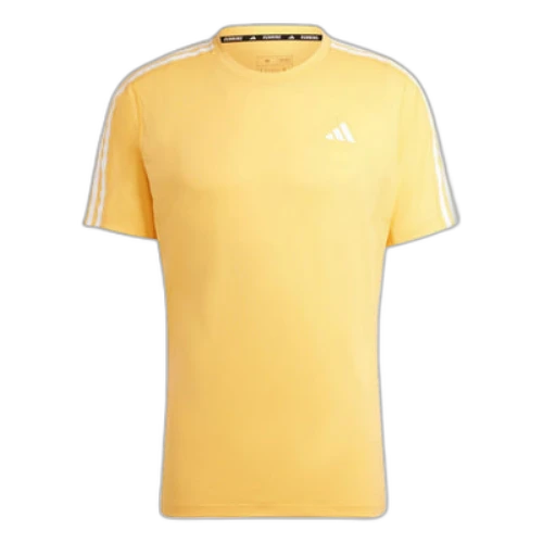 adidas Own the Run 3-Stripes T-shirt Asia Sizing 'Yellow'