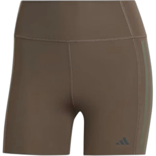 adidas Optime 4-Inch Raw-Cut-Hem Leggings Asia Sizing 'Shadow Olive' (Women's)