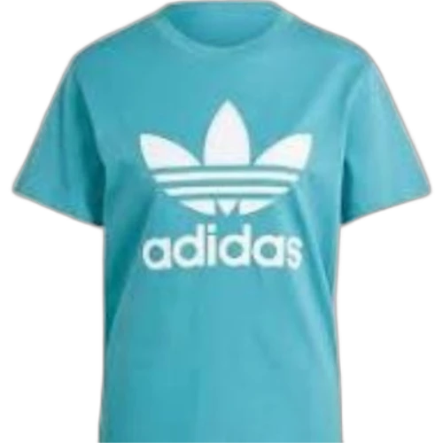 adidas Adicolor Classics Trefoil T-Sihirt Asia Sizing 'Teal White' (Women's)