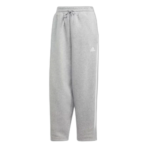 adidas Essentials 3-Stripes Open Hem Sweatpants 'Grey'