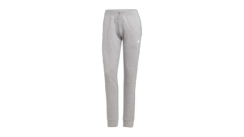 adidas Women's Aeroready Game And Go Regular Tapered Fleece Pant Medium Grey Heather/White