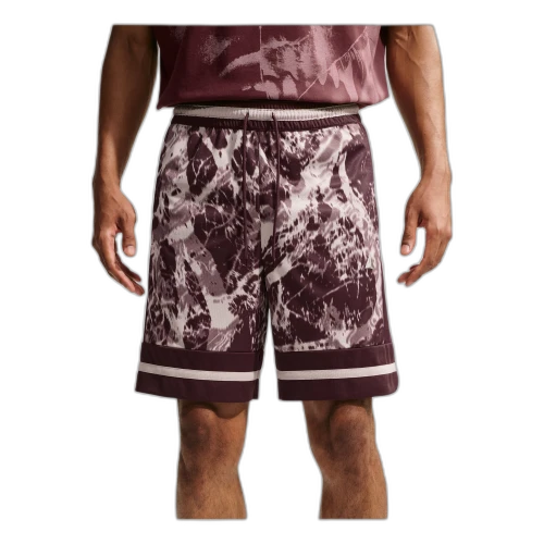 Nike x Ja 8" Dri-FIT Shorts 'Burgundy Crush Moon Particle Metallic Silver'