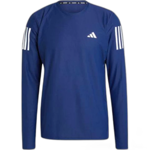adidas Own the Run Long Sleeve Tee Dark Blue