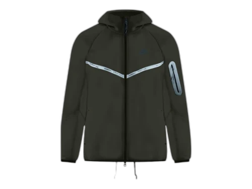 Nike Sportswear Tech Fleece Windrunner Reflective Sequoia Jacket Sequoia/Black