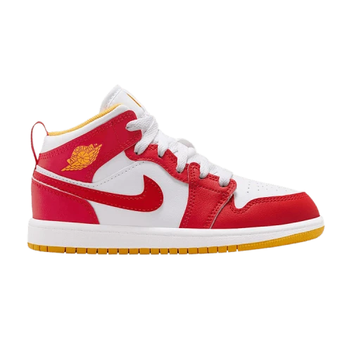 Jordan 1 Mid BP Speed Red White Gold (PS)