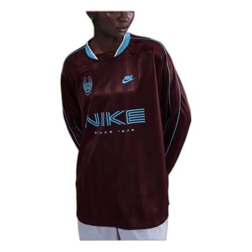 Nike Sportswear Long-Sleeve Jersey 'Burgundy Crush Baltic Blue' (Women's)