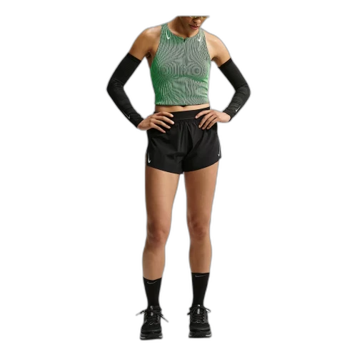 Nike x Keely Hodgkinson AeroSwift Dri-FIT ADV Cropped Tank Top 'Illusion Green Black White' (Women's)