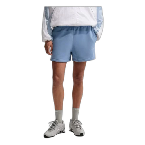 Nike Studio Fleece Medium Weight Mid-Rise Shorts 'Work Blue Sail' (Women's)