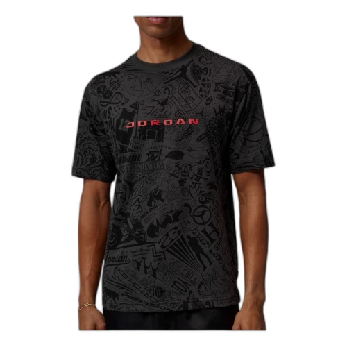 Jordan Brooklyn T-Shirt 'Sail University Red'