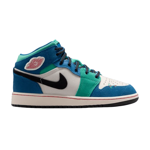 Air Jordan 1 Mid SE GS 'Chalk University Red True Blue'
