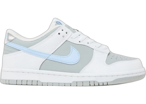 Nike Dunk Low White Light Smoke Grey Celestine Blue (GS)