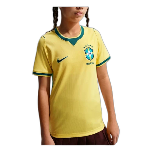 (GS) Nike Brazil National Team 2026 Stadium Home Dri-FIT Soccer Jersey 'Canary Light Menta Geode Teal'