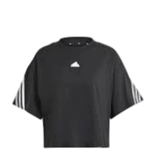 adidas Future Icons 3-Stripes T-Shirt Asia Sizing 'Black White' (Women's)