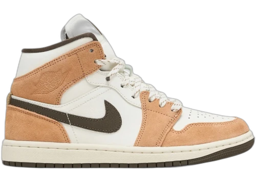 Jordan 1 Mid Light Cognac (Women's)