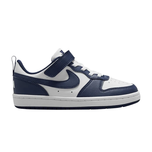 Nike Court Borough Low White Midnight Navy (PS)