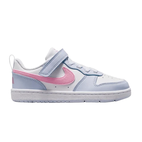 Nike Court Borough Low top Skateboard Shoes White Gray Kids'