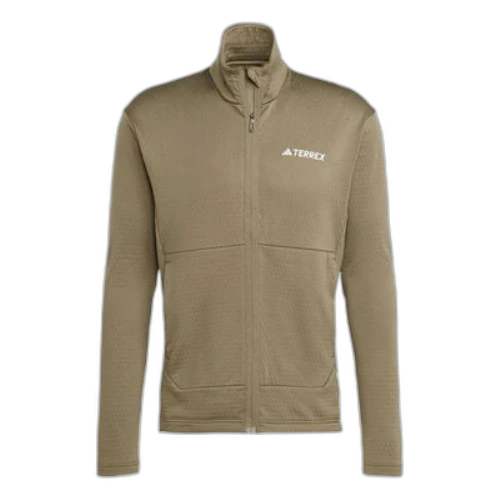 adidas Terrex Multi Light Fleece Full Zip Jacket Asia Sizing 'Olive Green'
