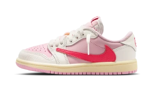 Jordan 1 Retro Low OG SP Travis Scott Sail Tropical Pink (PS)