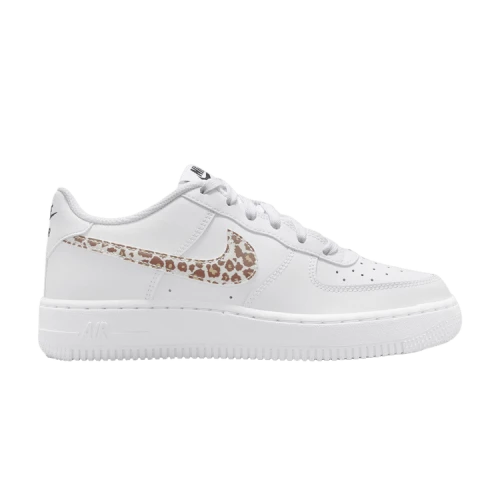 Nike Air Force 1 Low White Leopard Swoosh (GS)