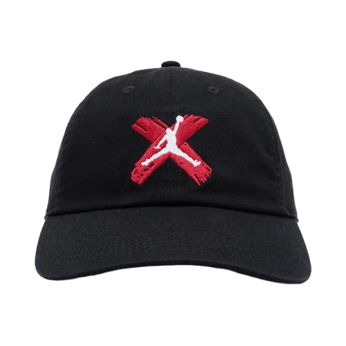 Air Jordan Club Unstructured Curved-Bill Hat 'Black/White'