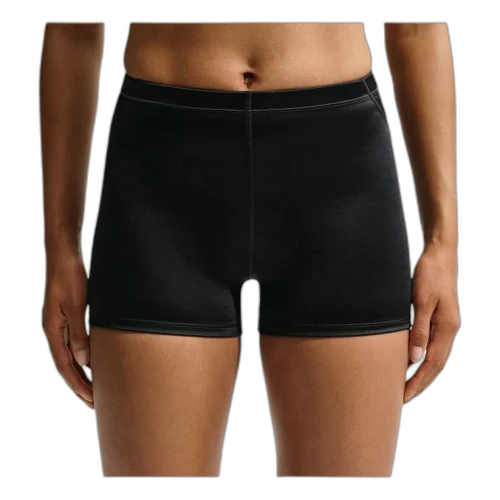 Nike SKIMS Satin Shine Mid-Rise 2" Boyshorts with Drawcord 'Obsidian' (Women's)