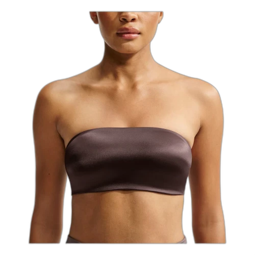 Nike SKIMS Satin Shine Convertible Bandeau Bra 'Resin' (Women's)