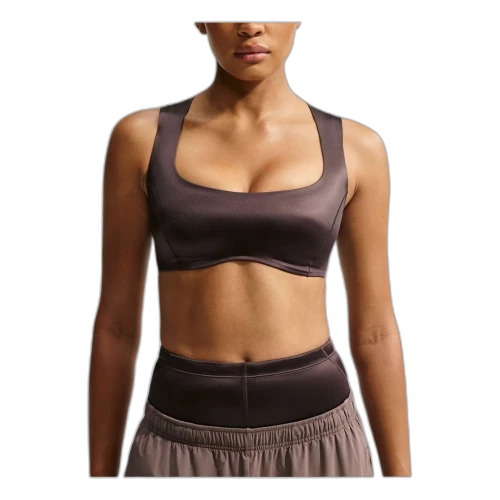 Nike SKIMS Satin Shine Open-Scoop Bra 'Resin' (Women's)