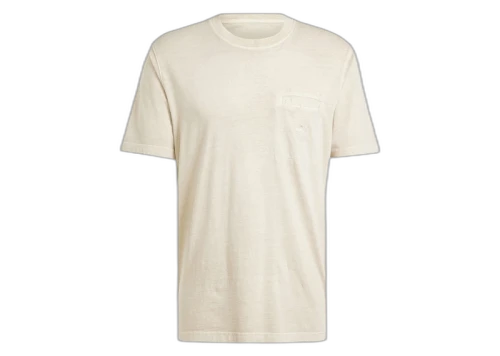 adidas Trefoil Essentials Dye Pocket Tee Putty Grey