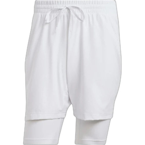 adidas Tennis Pro AEROREADY Shorts and Inner Shorts Set 'White'