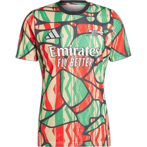 adidas Arsenal Pre-Match Football Jersey Asia Sizing 'Green Red'