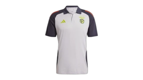 adidas Benfica Tiro 24 Competition Polo Shirt Light Solid Grey Semi Solar Red