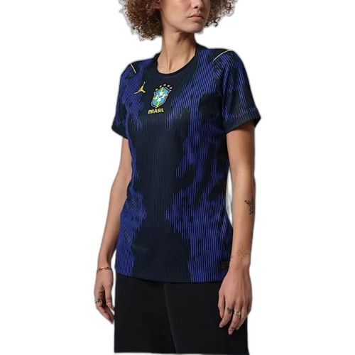Air Jordan Brazil 2026 Match Away Aero-Fit Soccer Authentic Jersey 'Royal Black' (Women's)