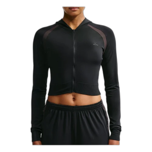 Nike x SKIMS Stretch Nylon Baby Hoodie 'Obsidian Igneous' (Women's)