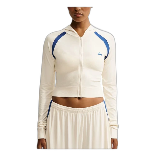 Nike x SKIMS Stretch Nylon Baby Hoodie 'Actv Ivory Cobalt' (Women's)