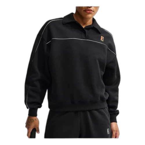 Nike Court Collection Fleece T-Shirt 'Black' (Women's)