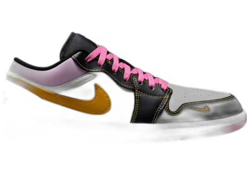 Jordan 1 Low SE Black University Gold Pinksicle (GS)