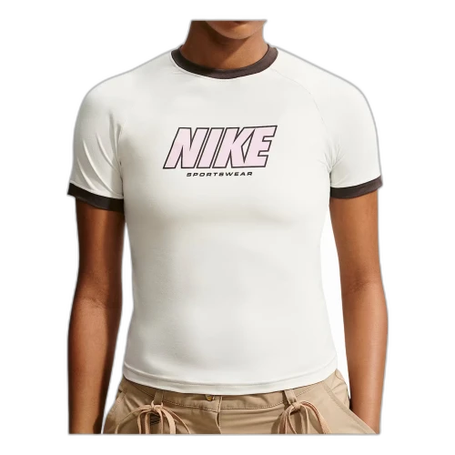 Nike Sportswear Fitted T-Shirt 'Sail Baroque Brown' (Women's)