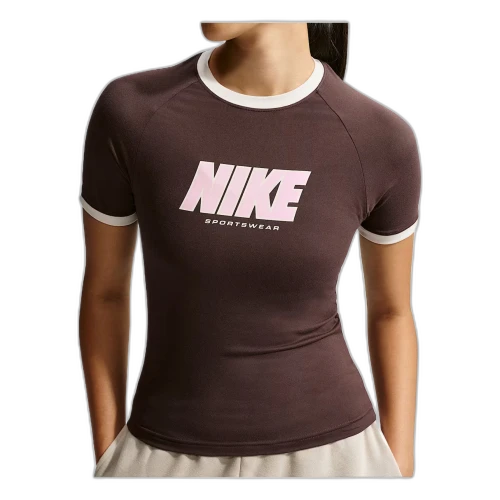 Nike Sportswear Fitted T-Shirt 'Baroque Brown Sail' (Women's)