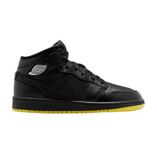 Air Jordan 1 Mid SE GS 'Black Opti Yellow'